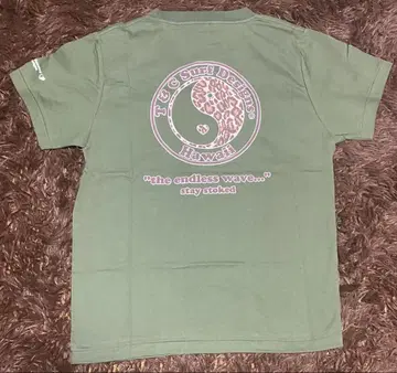 T & C Surf Designs 올리브 그린 티셔츠 L