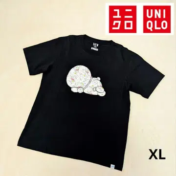 유니클로 도라에몽 티셔츠 블랙 XL
