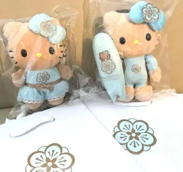 하와이 한정 일광화상 키티 키링 세트