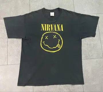 nirvana 닐바나 스마일 빈티지 티셔츠 카트