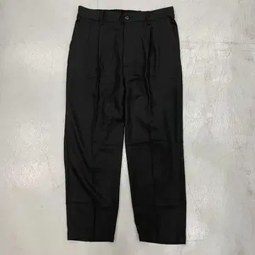 블랙 플리츠 슬랙스