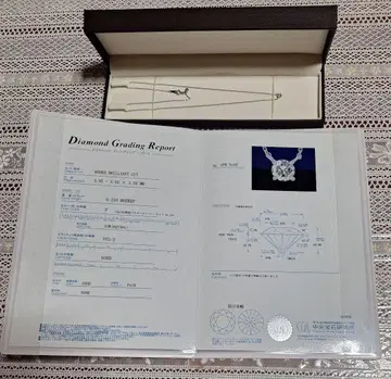 에스테르 다이아몬드 목걸이 감정서 포함