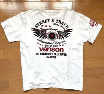 VANSON/반스 반팔 티셔츠 L 사이즈 화이트
