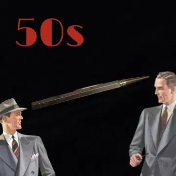 빈티지 넥타이 핀 쇼와 레트로 연필 펜 로커빌리 50s 수트