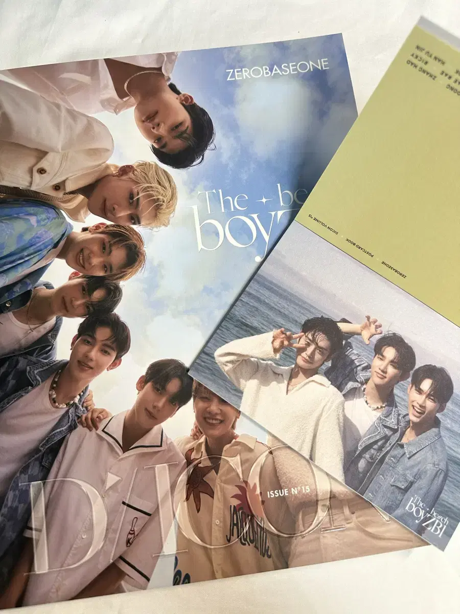 ZB1 Zerobaseone D-Ikon Group Photobook Postcard Hanbin Hao Taerae Ricky Gyubin Gunwook Yujin