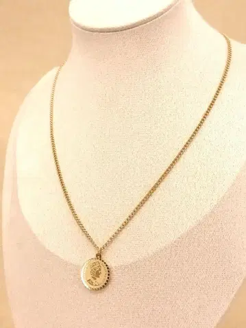 빈티지 골드 체인 코인 앤티크 목걸이 2mm