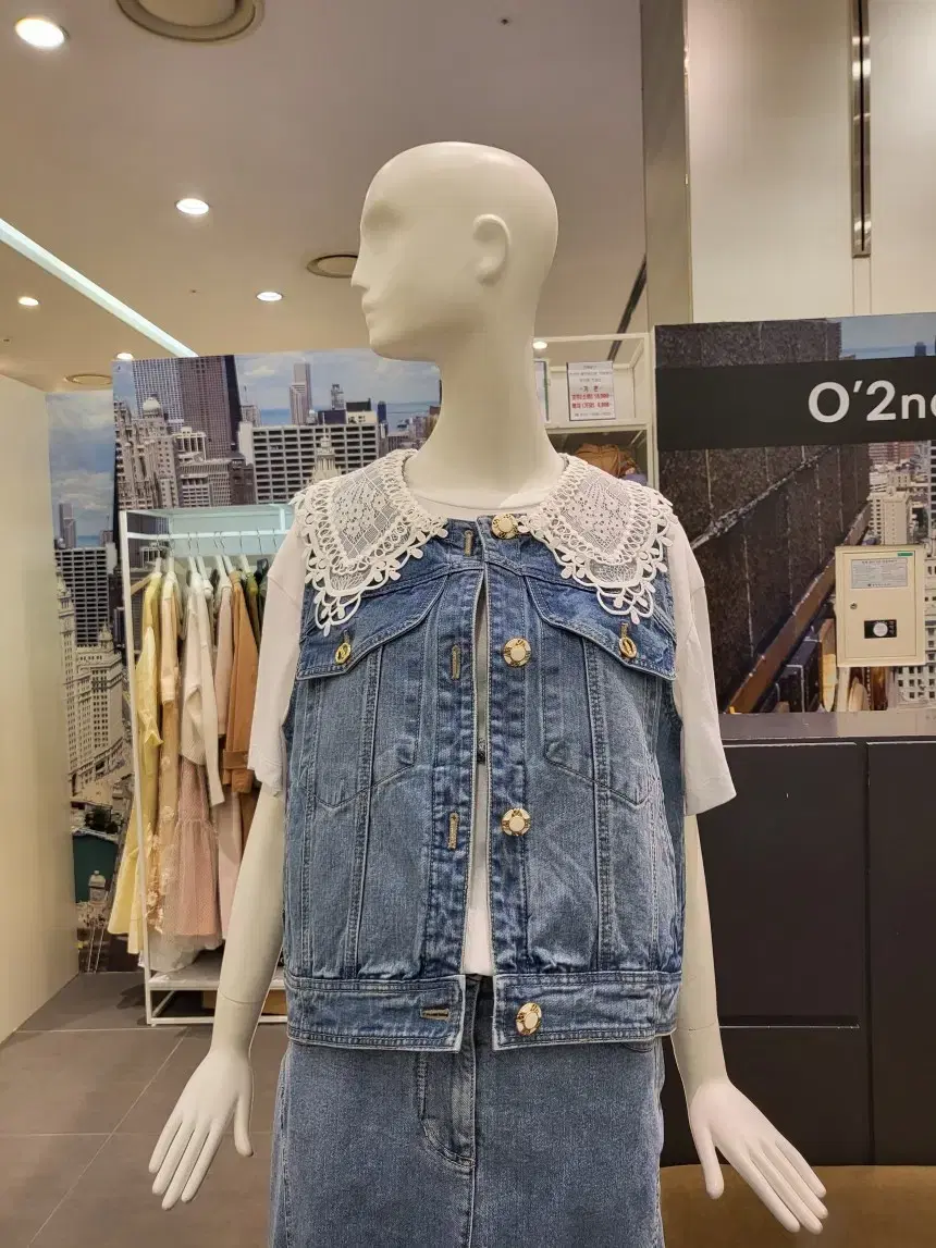 O'2nd denim vest, new product