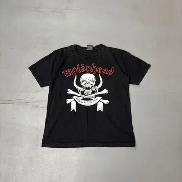 00s Motorhead 밴 티 펑크 반팔 티셔츠 티셔츠 남성용