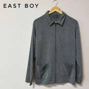 EAST BOY MEN 그레이 리브 가디건 이스트 보이