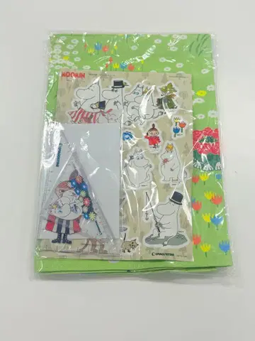 무민 하우스 만들기 서브 캐릭터 디오라마 매트 삼각형 눈금자 스티커 세트