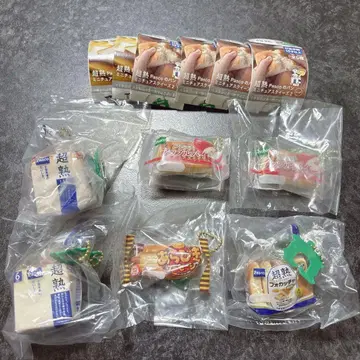 초숙 Pasco의 빵 미니어처 스퀴즈 묶음 판매 가챠 키링