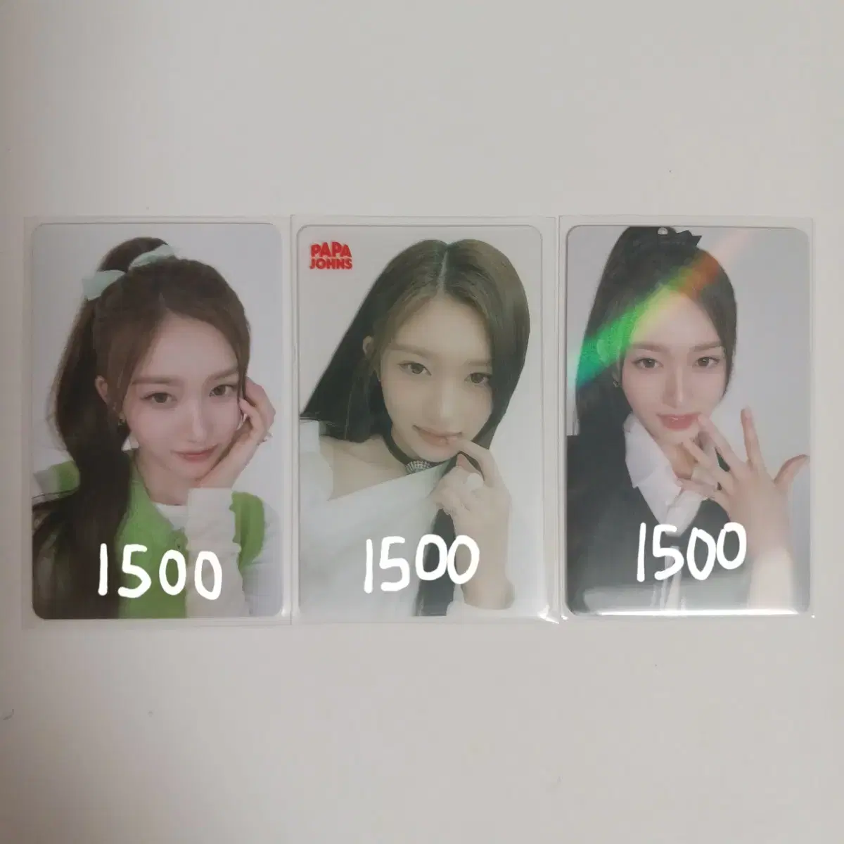 Ive leeseo Papa John's 3rd 5th 6th photocard poca