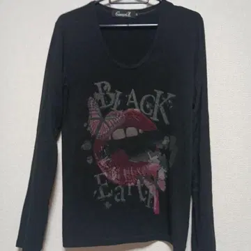 CavariA 블랙 롱 슬리브 티셔츠 44 CIVARIZE