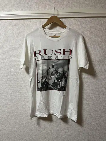 90s RUSH PRESTO WHITE TEE 러쉬 양면 프린트 반팔