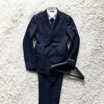 <24ss>TAGLIATORE 최신 로고 네이비 울 더블 수트 44