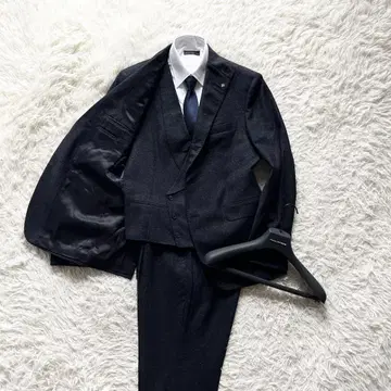 <>TAGLIATORE 3피스 네이비 울 실크 사이즈 50