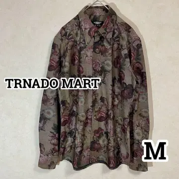 TORNADO MART 면 트위드 꽃무늬 셔츠 자켓