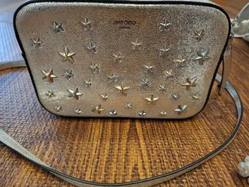 JIMMY CHOO 실버 스터드 숄더백