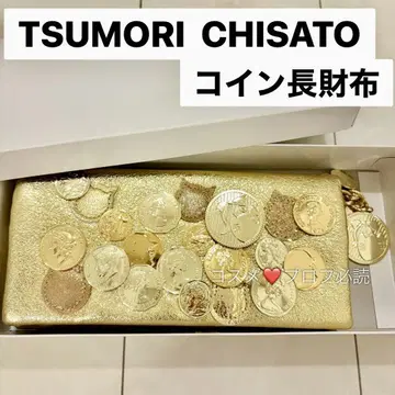 새상품 TSUMORI CHISATO 츠모리치사토 장지갑 골드 코인