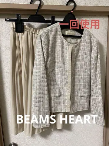 한 번 사용 BEAMS 빔즈 입학식 세레모니 정장 스커트