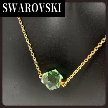 SWAROVSKI 스와로브스키 그린 목걸이 크리스탈