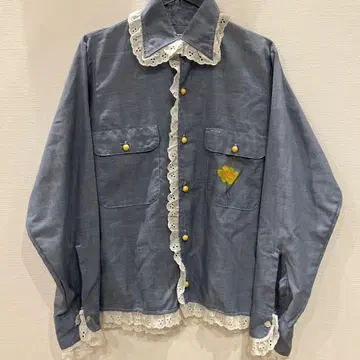 vintage 샴브레이 셔츠