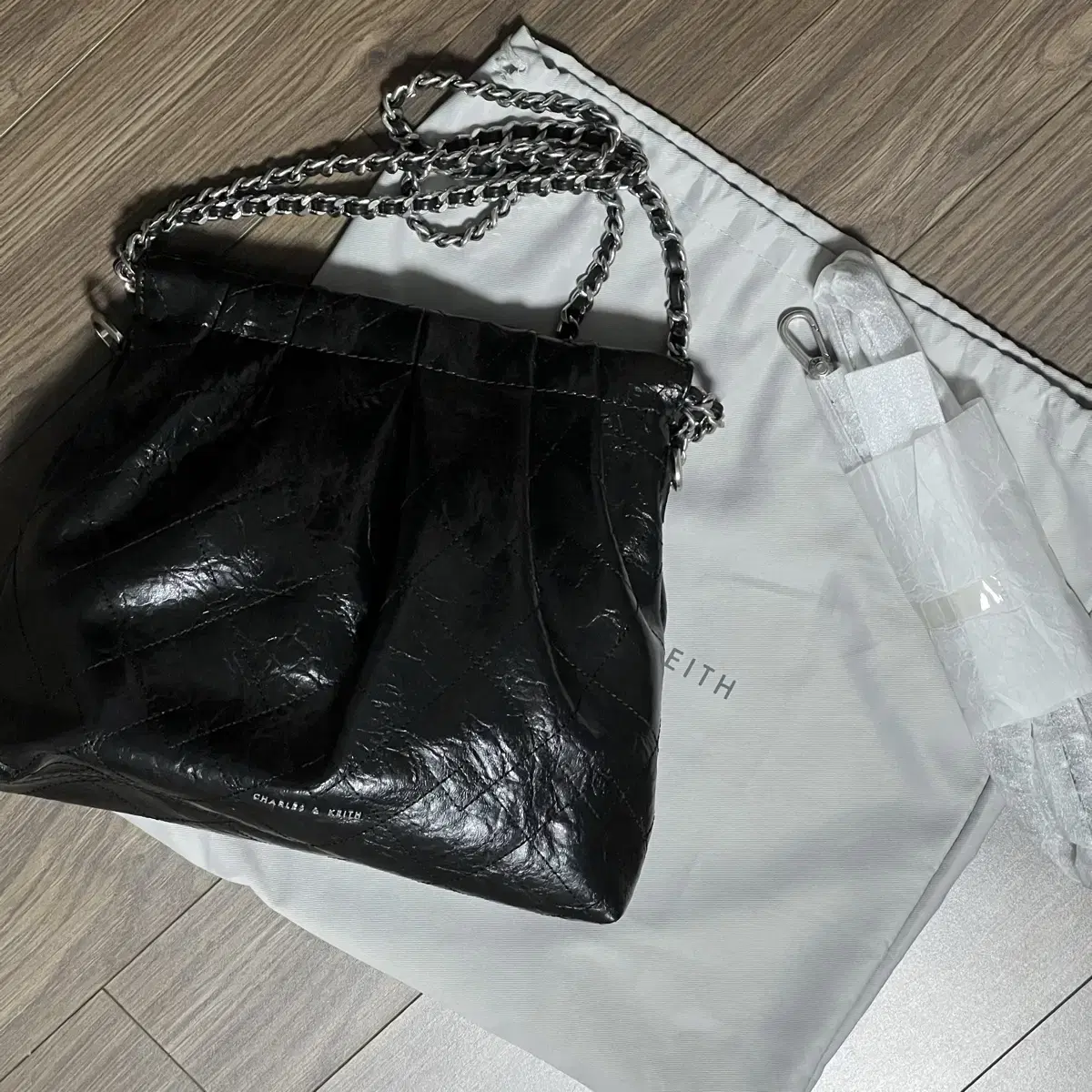 Charles & Keith Duo Chain Shoulder Bag