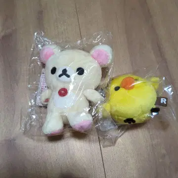 리락쿠마 코리락쿠마 키이로이토리 외출 봉제 인형 키링