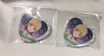 헤안나 스미레 하트형 캔뱃지 2개 유라쿠초 마루이 Liella!