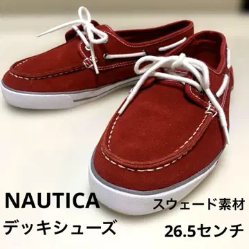 노티카 NAUTICA 로퍼 데크 신발 빨간색 26.5cm