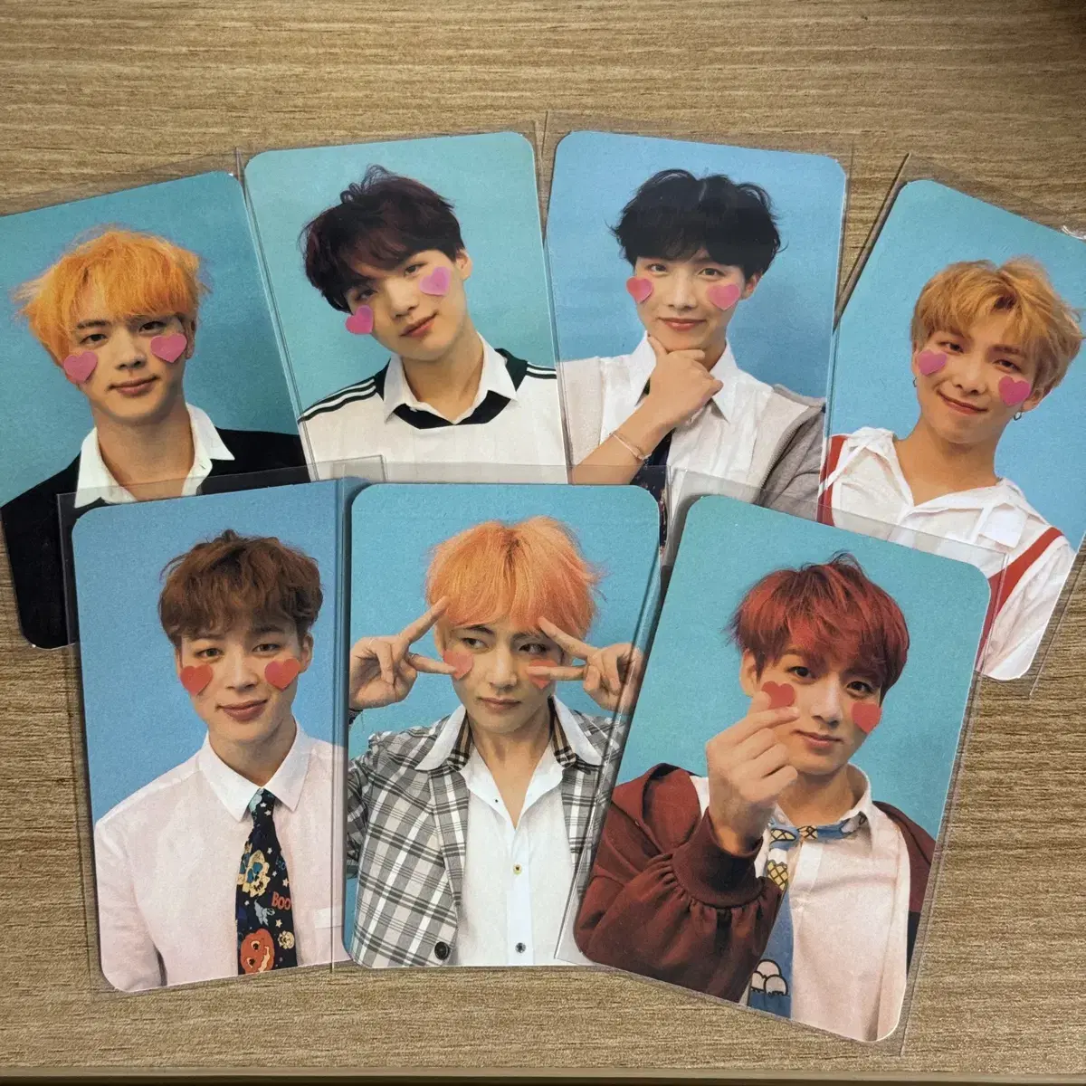 방탄 BTS 럽셀 앤써 결 포카 드볼 세트