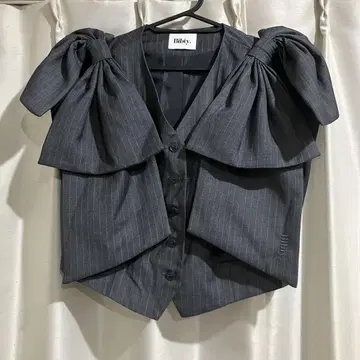Bibiy donna ribbon vest 리본 조끼