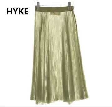 HYKE 2018 봄/여름 오간디 플리츠 스커트