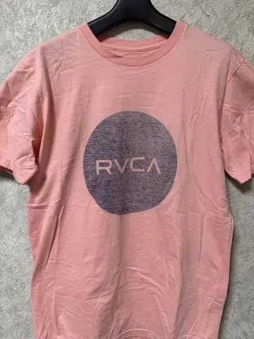 RVCA 핑크 로고 티셔츠 M