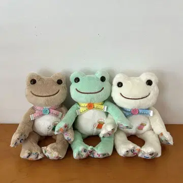 개구리 피클스 빈 인형 재봉 3개 세트