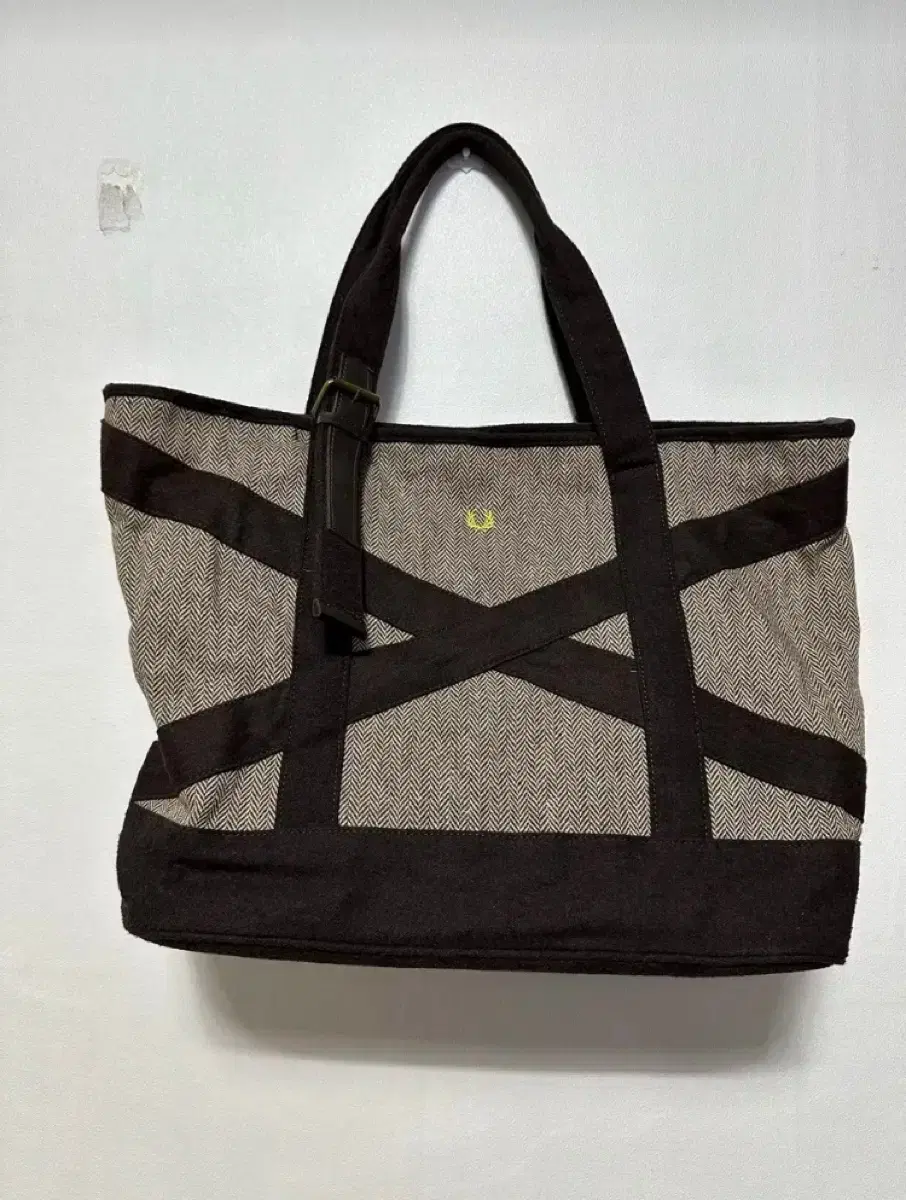 Fred Perry Tote Bag Shoulder Bag Tweed