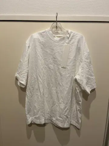 블러름스 피스 염색 단색 티셔츠 화이트 24SS