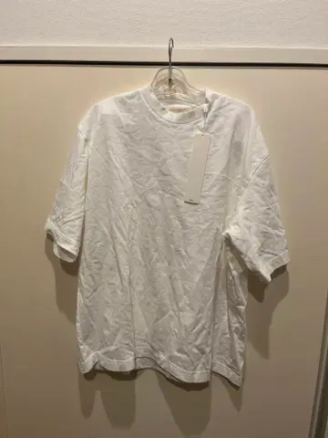 블러름스 피스 염색 단색 티셔츠 화이트 24SS