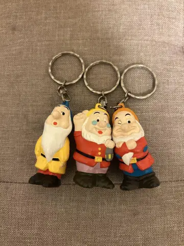 레트로 드워프 피규어 키링 3개 세트