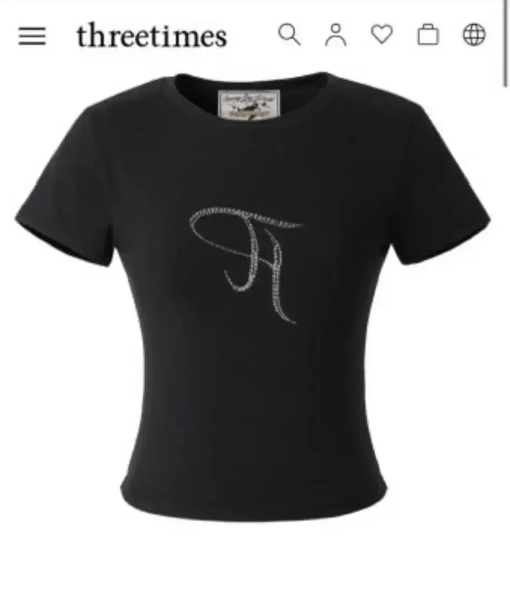 Threetimes Jewel Tee vahn short sleeve m
