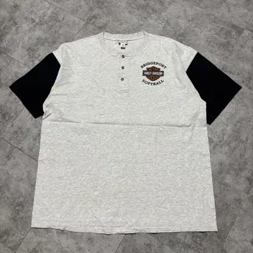 "HARLEY DAVIDSON 할리데이비슨 헨리넥 티셔츠