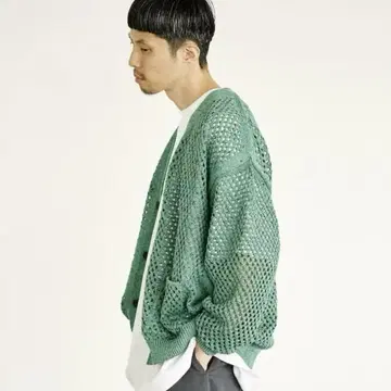 Yoke for Graphpaper 22SS 메쉬 니트 가디건