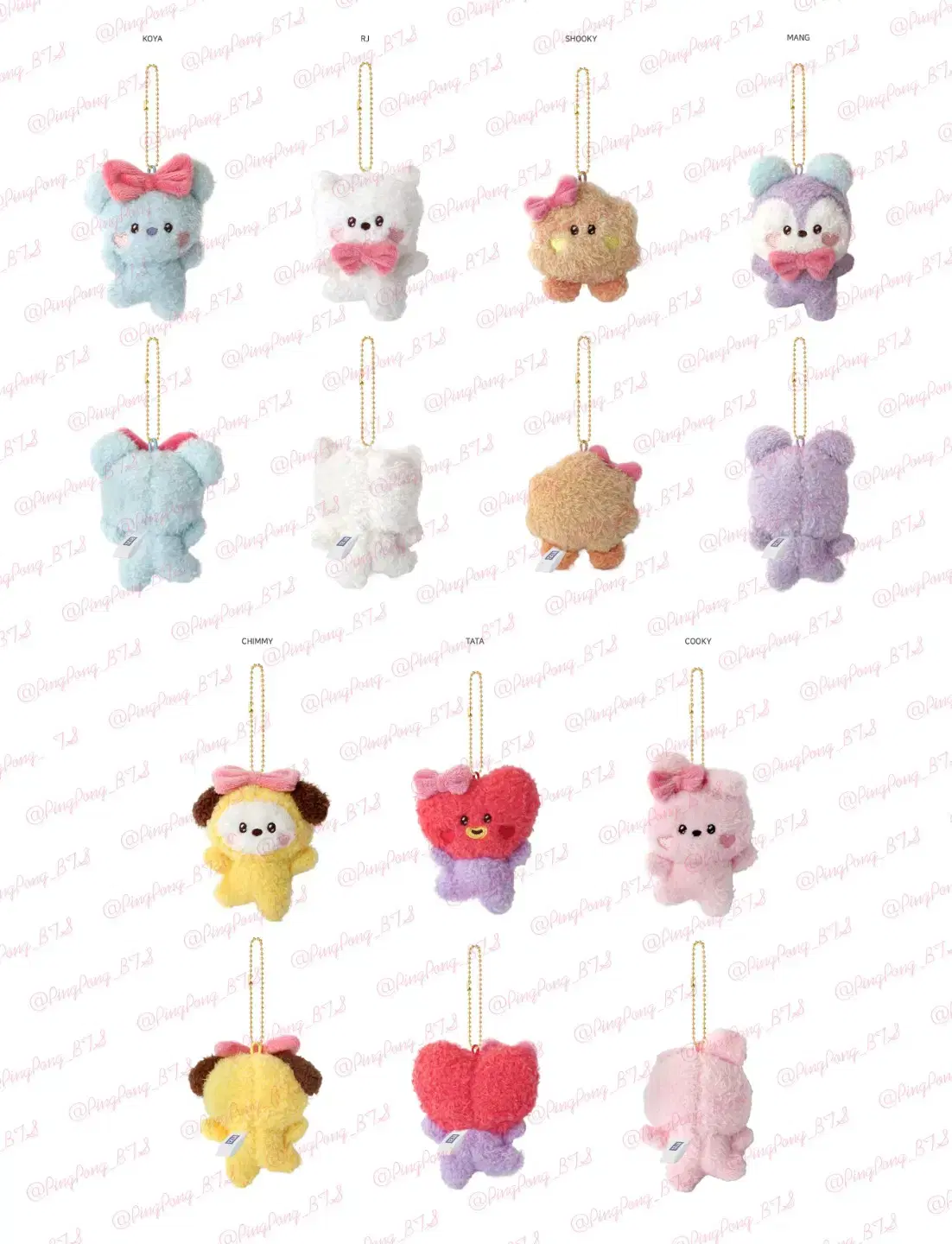 Bts Character Doll Keyring Lovely Edition BT21 BT Minini Bangtan Goods