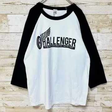 CHALLENGER 플라이휠 래글런 슬리브 티셔츠 7부