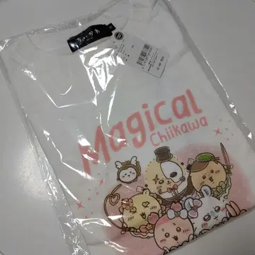 치이카와 마지카루 치이카와 티셔츠 Magical Chiikawa 화이트