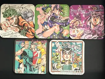 죠죠 전 아라키 히로히코 원화전 코스터 5종 세트