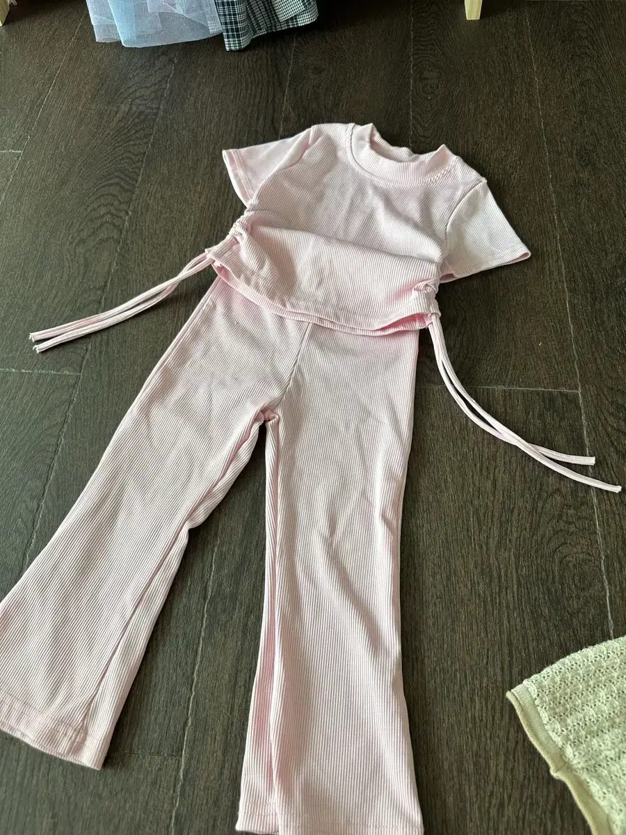 Girls' Crop Top and Pants Set, Size 90-100