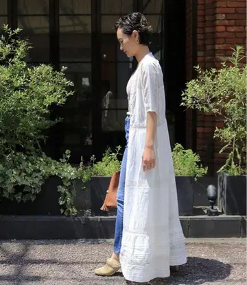 TODAYFUL 투데이풀 실크 레이스 가운 롱 원피스 겉옷