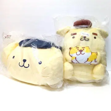 2개 세트 폼폼푸딩 봉제 인형 시반반 제일복권 백