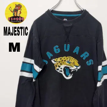 usa 구제 의류 MAJESTIC 풋볼 롱 티셔츠 M 블랙